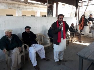Railway workers meeting in locoshed Rawalpindi (7)