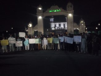 Faisalabad Baloch students protest (1)