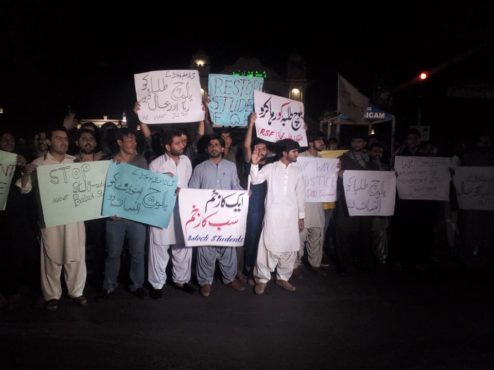 Faisalabad Baloch students protest (3)