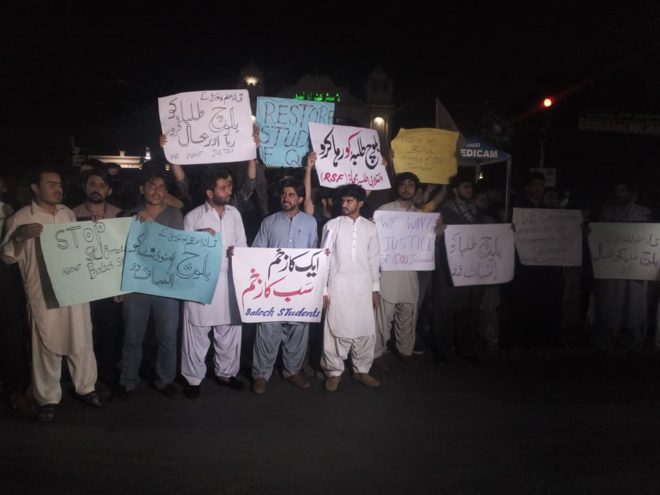 Faisalabad Baloch students protest (5)